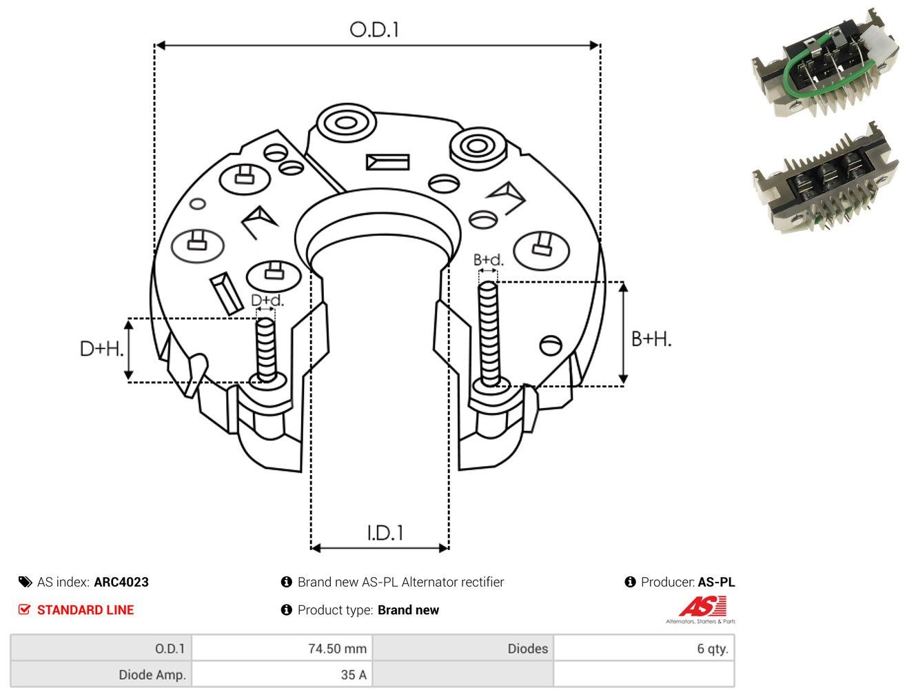 Puente rectificador del alternador Fiat Fiorino furgoneta (146 Uno) (1988 - 2001) precio, desde 12,30 EUR