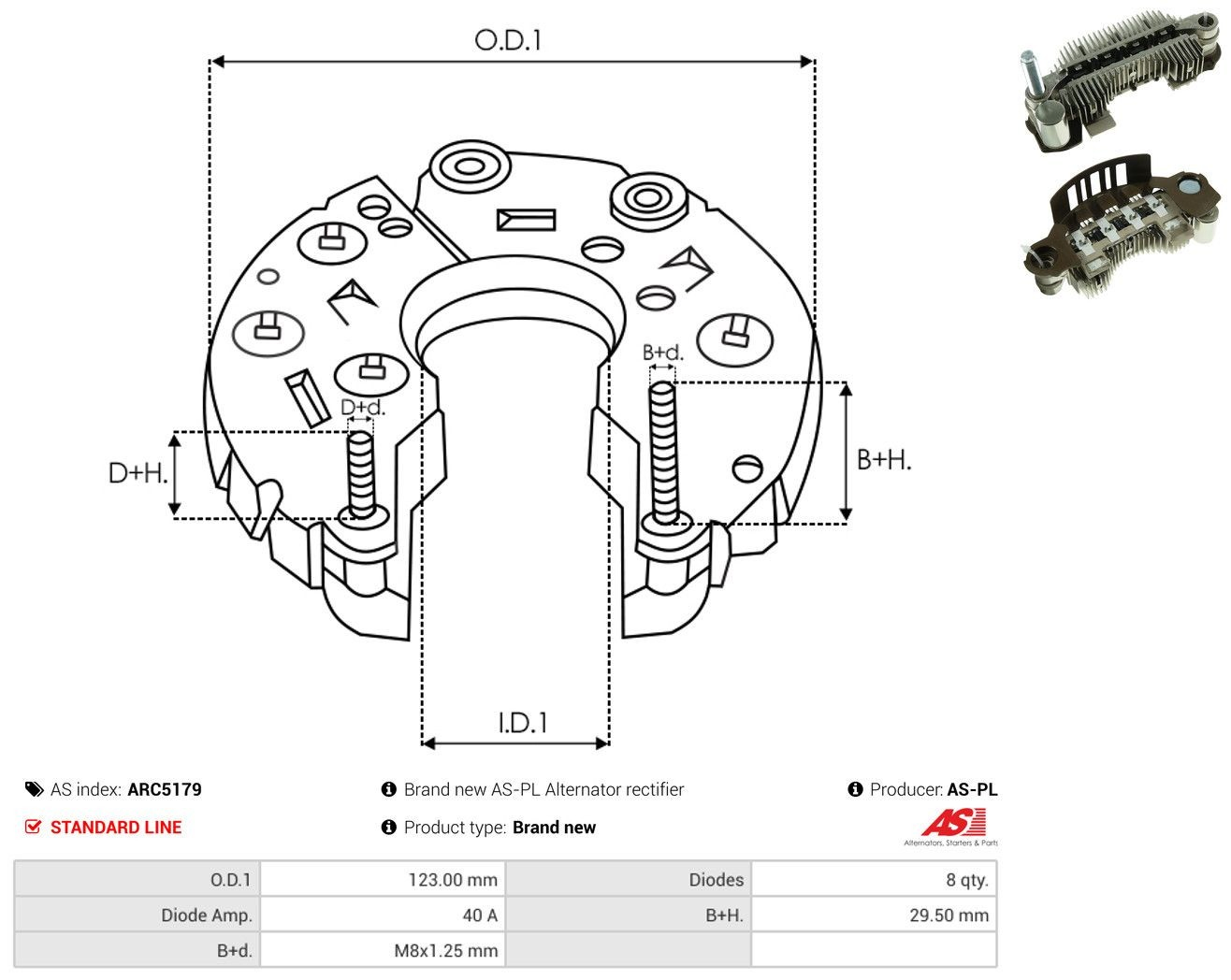 Comprar Puente de diodos, alternador Hyundai H-1 STAREX Starex TQ