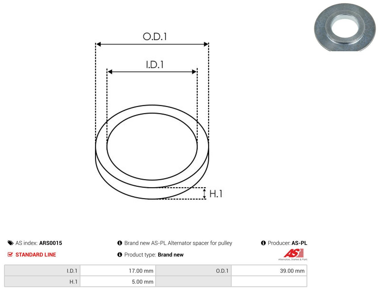 Arandela de separación de la polea del alternador Bosch F00M990500 precio, desde 2,14 EUR