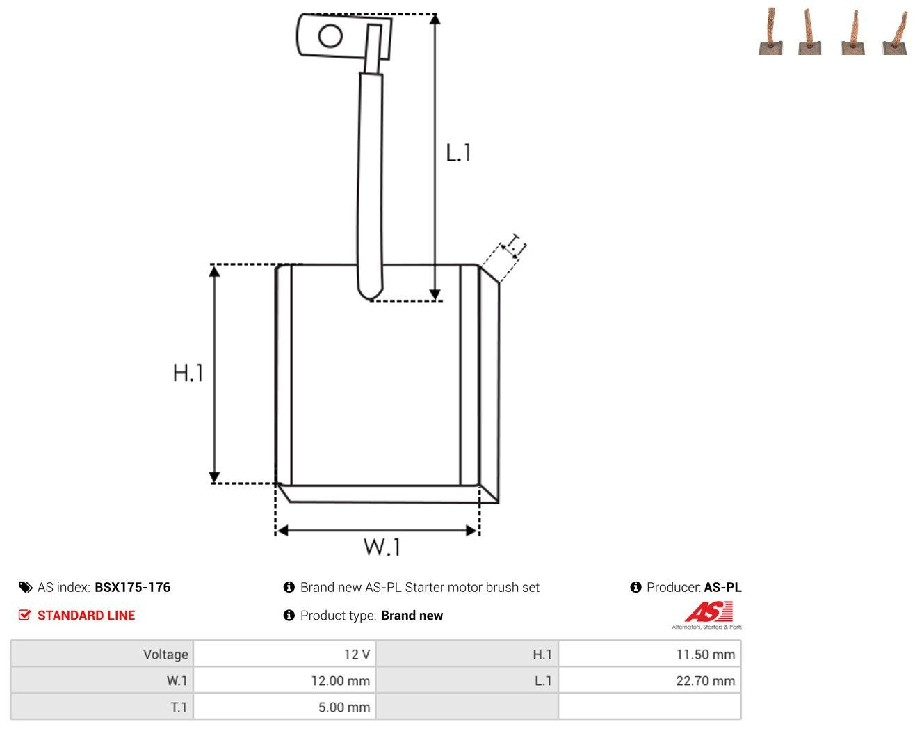 Comprar Escobilla de motor de arranque Smart FORTWO  451