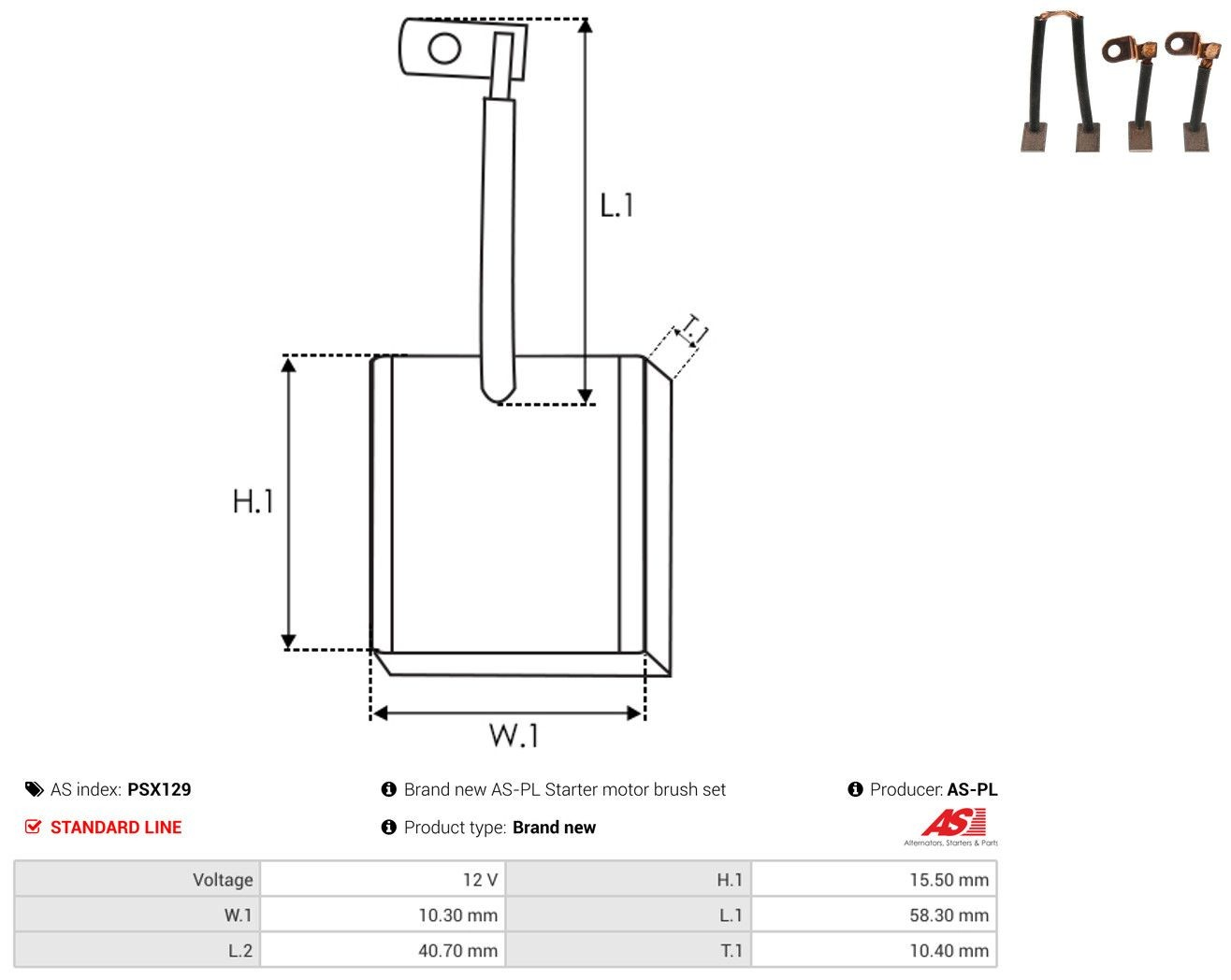 Comprar Escobilla de motor de arranque Renault 11 5 dr BC37