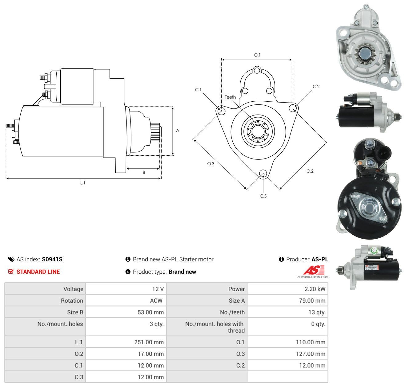 Arranque motores para Audi Q3  F3B
