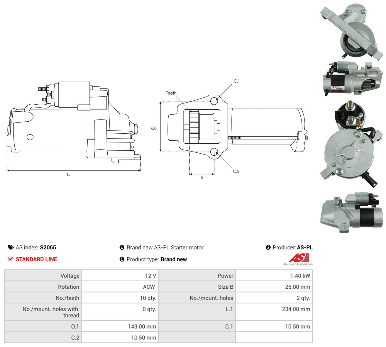 S2065 As-pl Arranque motores