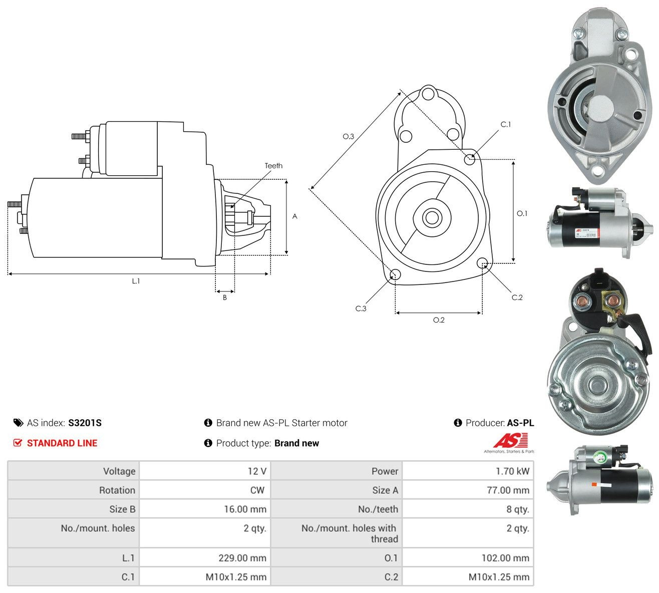 S3201S As-pl Arranque motores