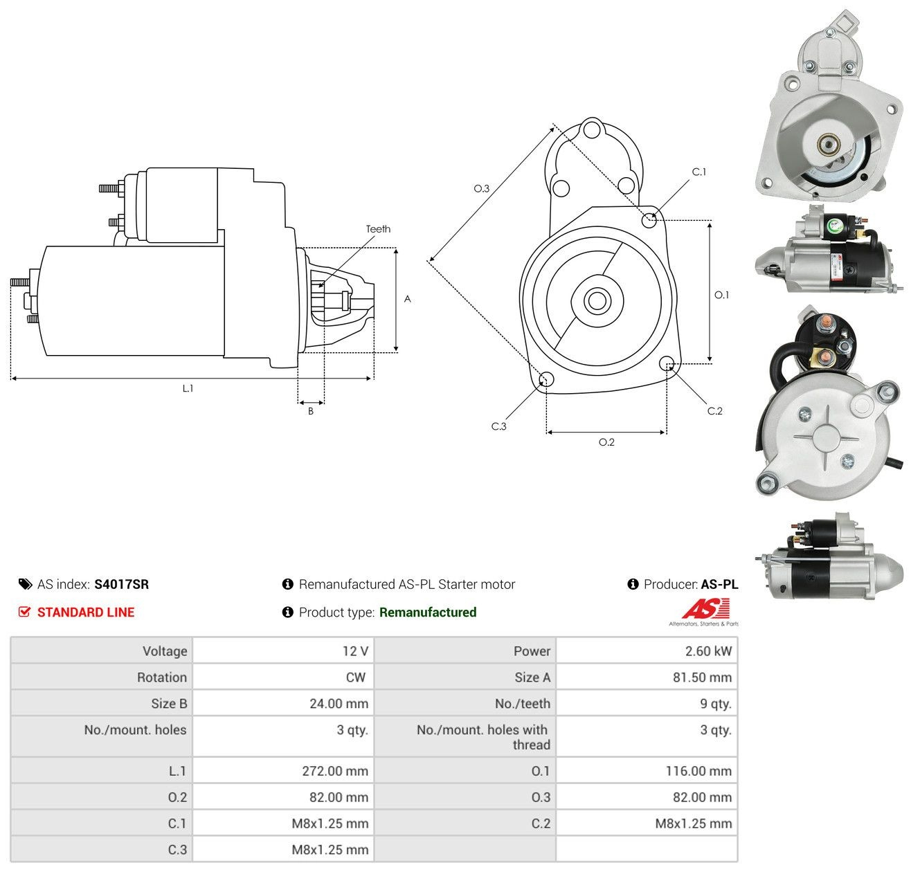 S4017SR As-pl Arranque motores