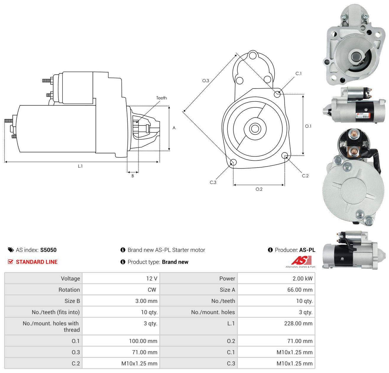 S5050 As-pl Arranque motores