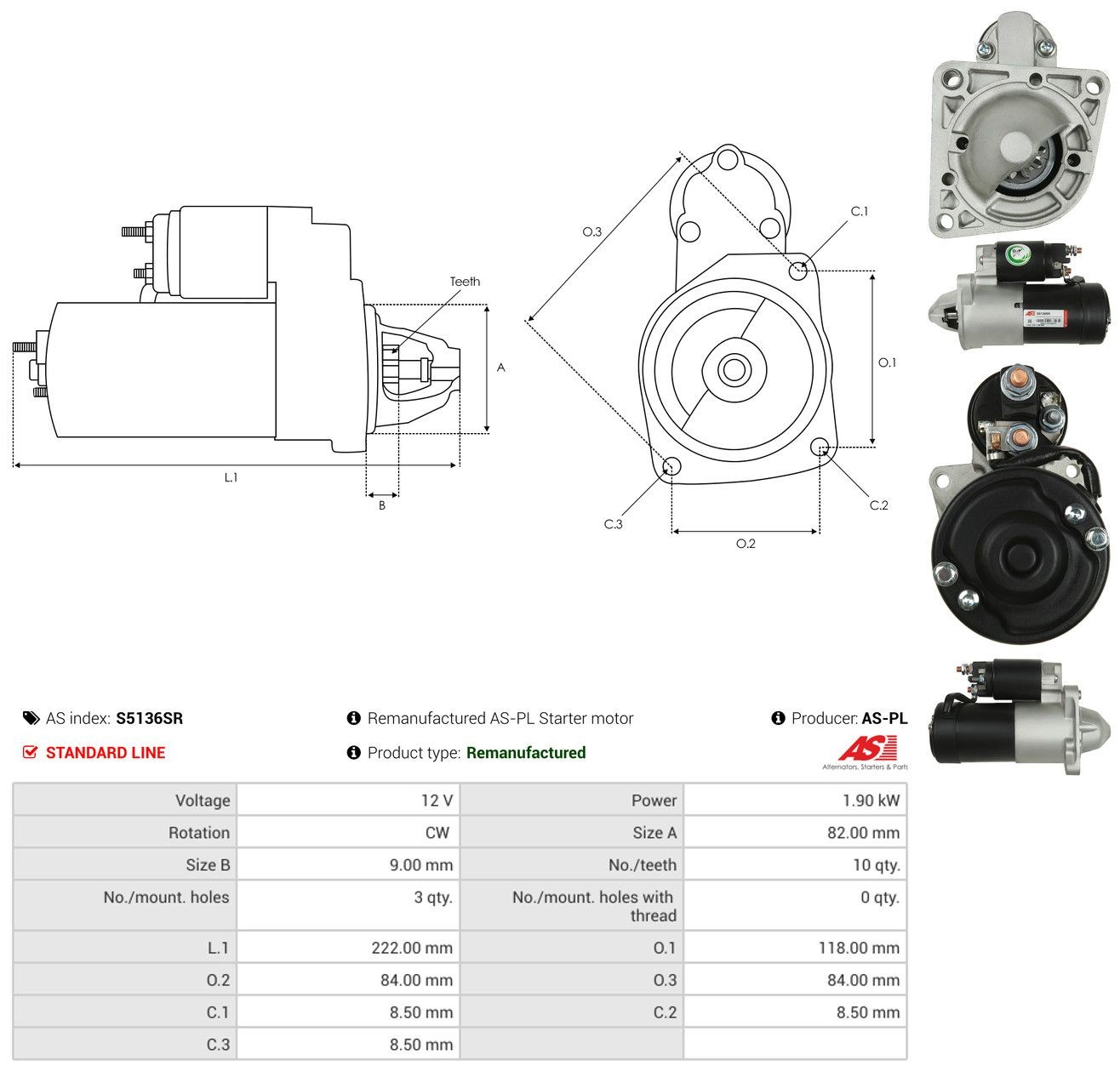 S5136SR As-pl Arranque motores