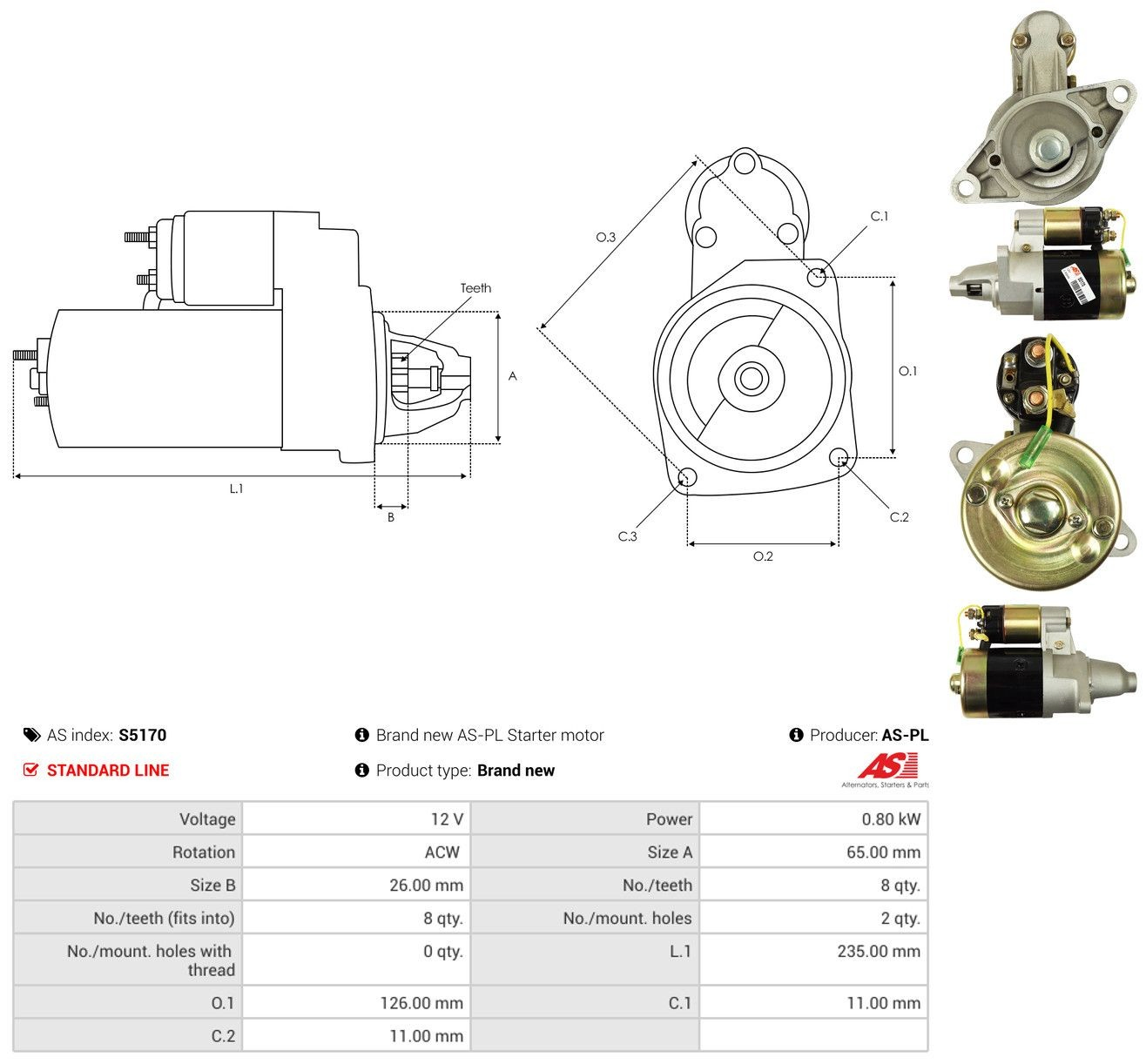 S5170 As-pl Arranque motores