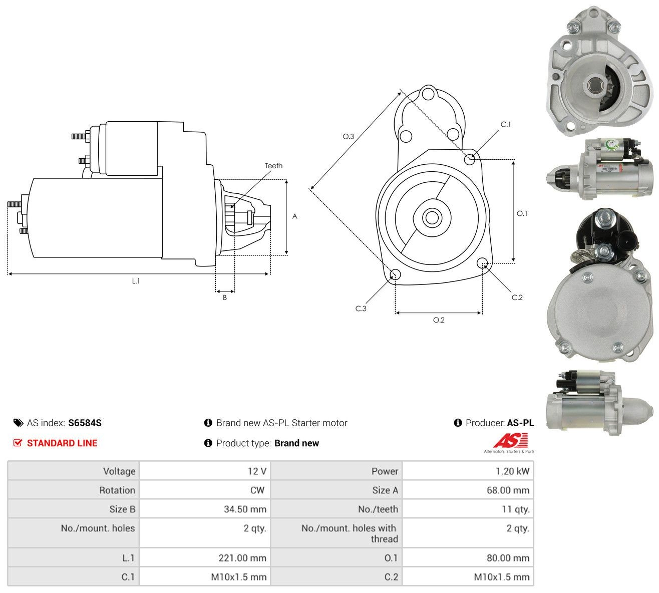 Comprar Motor de arranque Jeep Wrangler  JL