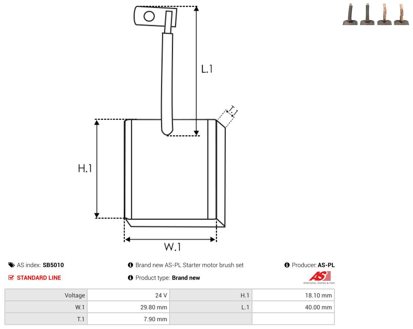 Escobilla motor de arranque para Renault Trucks MAGNUM III 