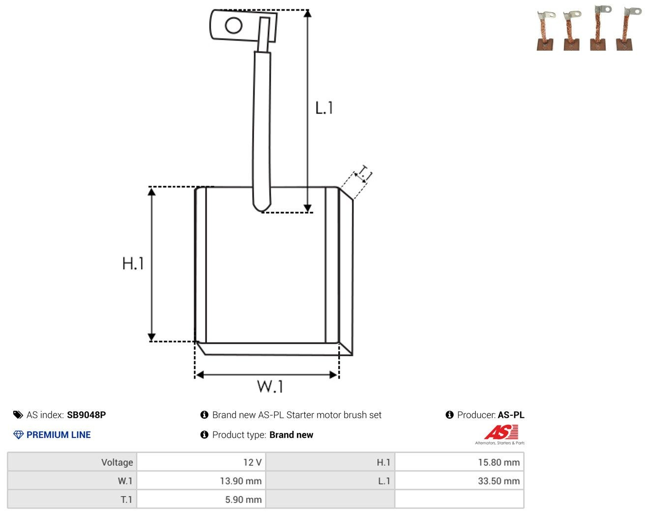 Comprar Escobilla de motor de arranque Honda Accord III CA4, CA5