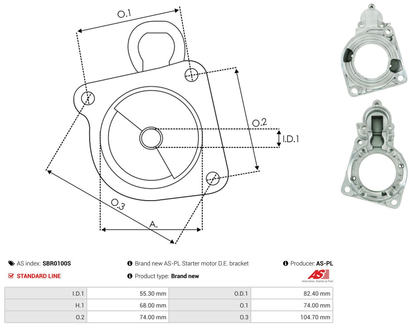 Comprar 1005821096 Bosch Tapa delantera del motor de arranque