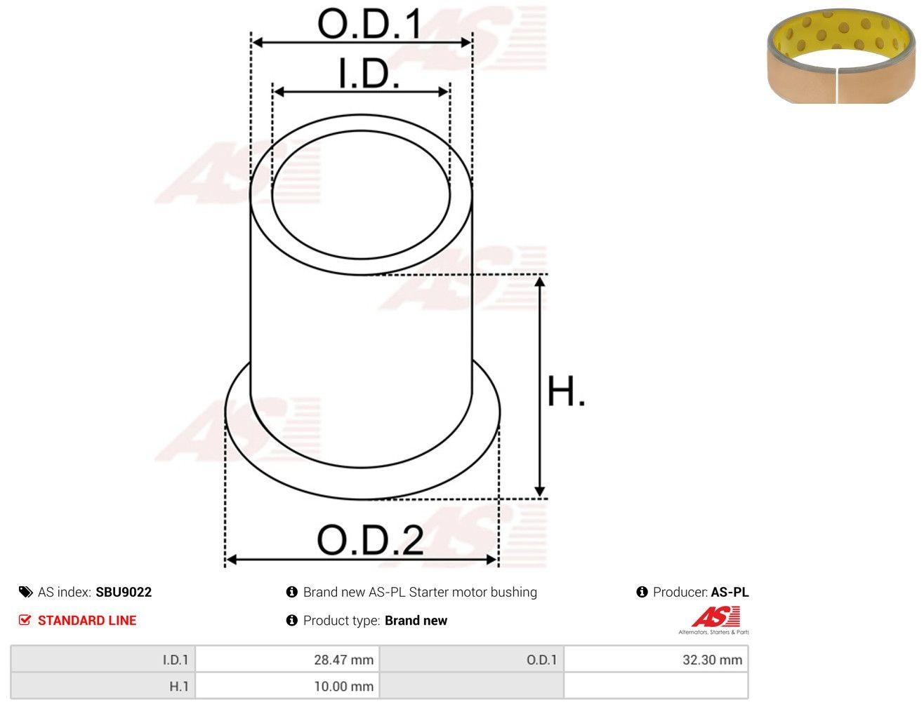 Buje de arranque Skoda Felicia I hatchback (791, 6U1) (1994 - 1997) precio, desde 2,80 EUR