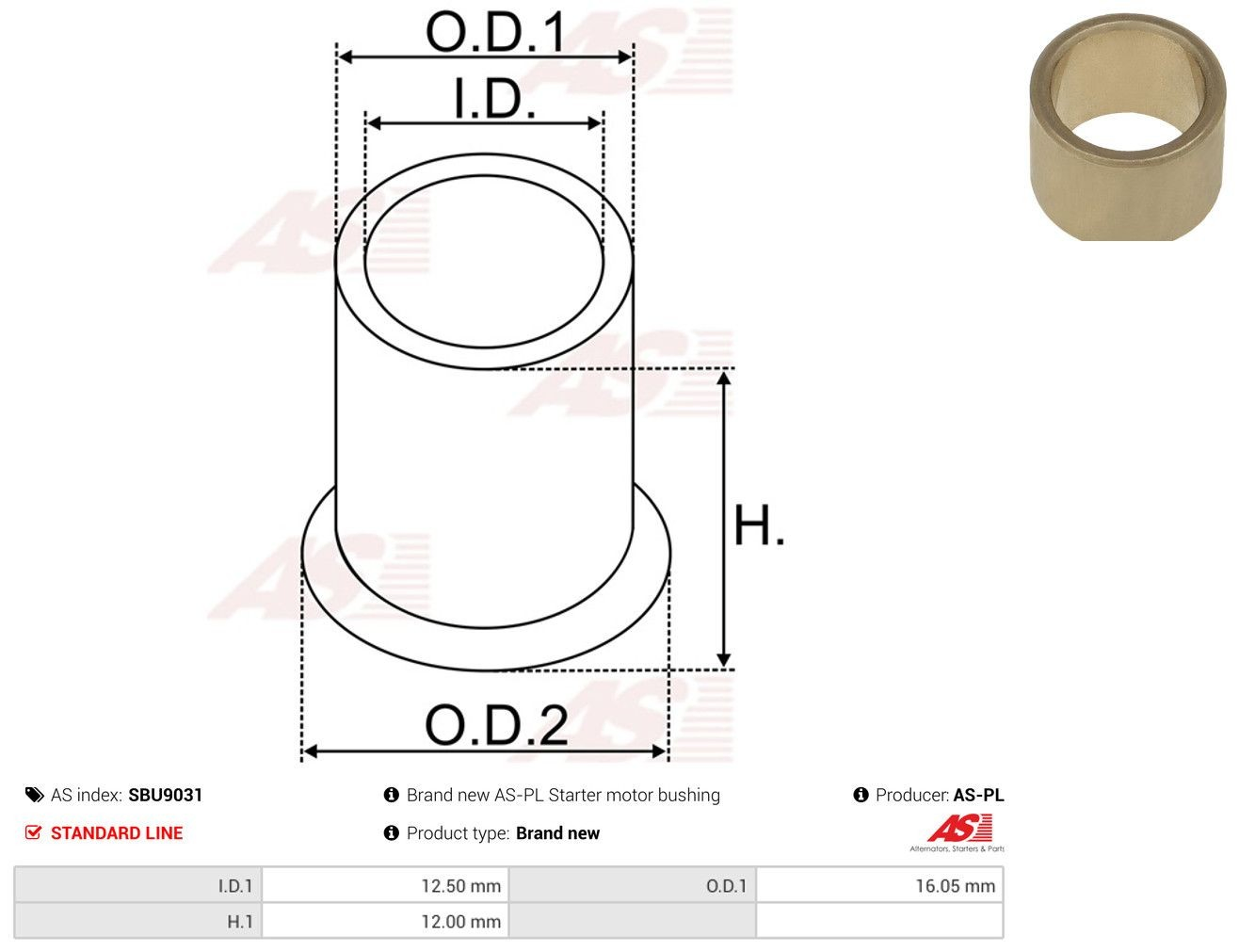 Comprar Buje de arranque Nissan Vanette  C22