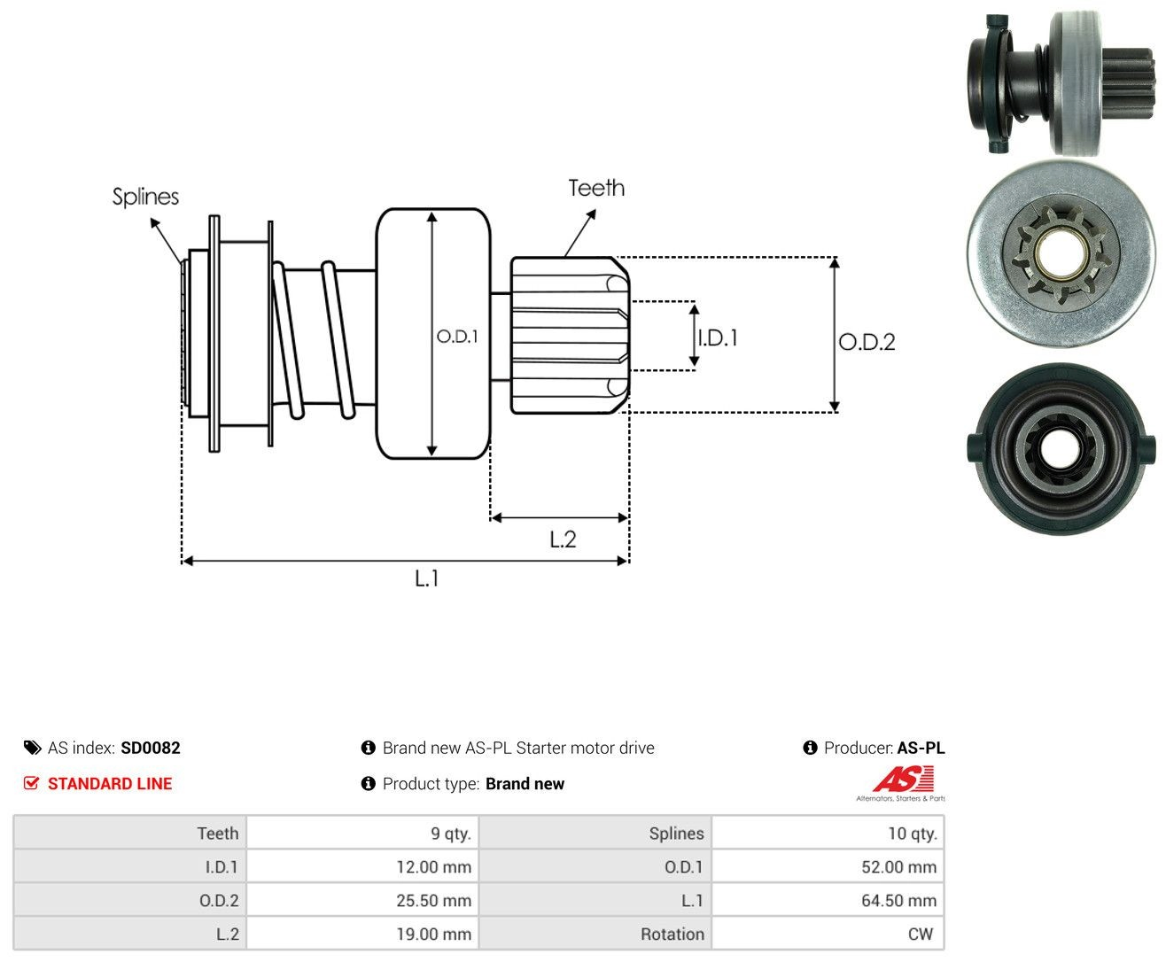 Bendix motor de arranque para Mercedes 100  631