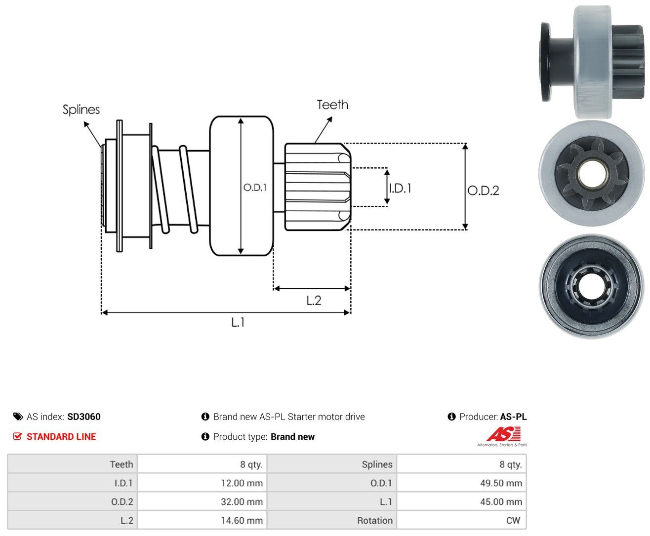 Bendix SD3060 As-pl