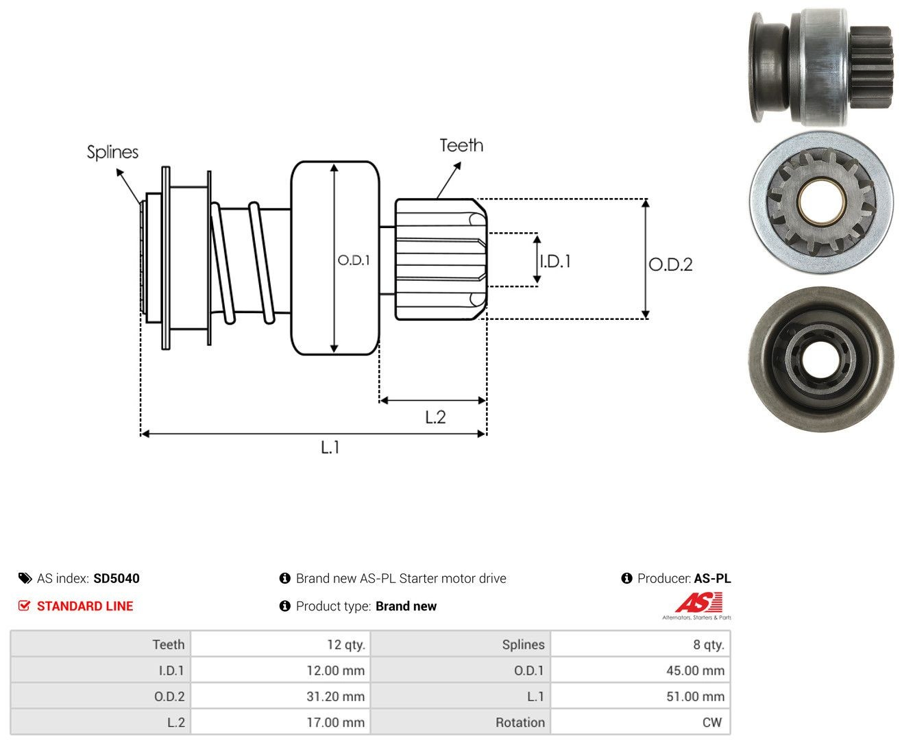 Bendix SD5040 As-pl