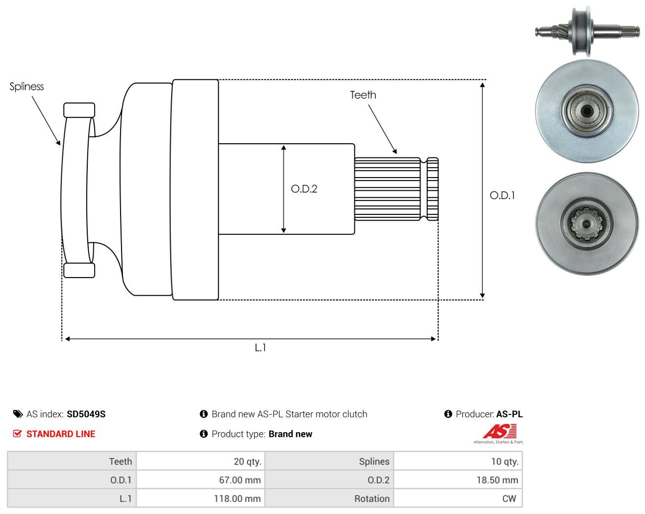Bendix de coche Hyundai Terracan SUV (HP) (2001 - 2006) precio, desde 35,68 EUR