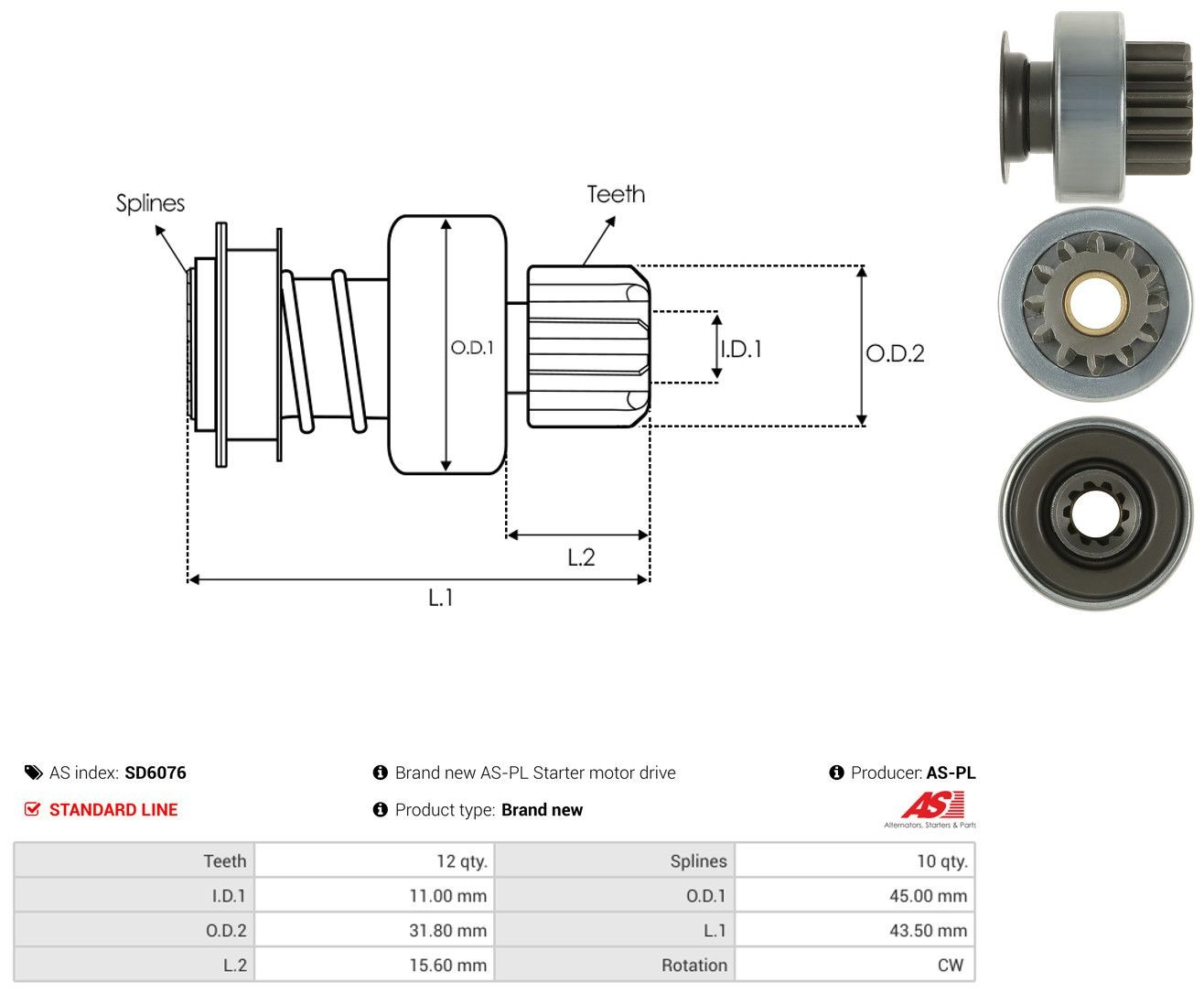 Comprar SD6076 As-pl Bendix