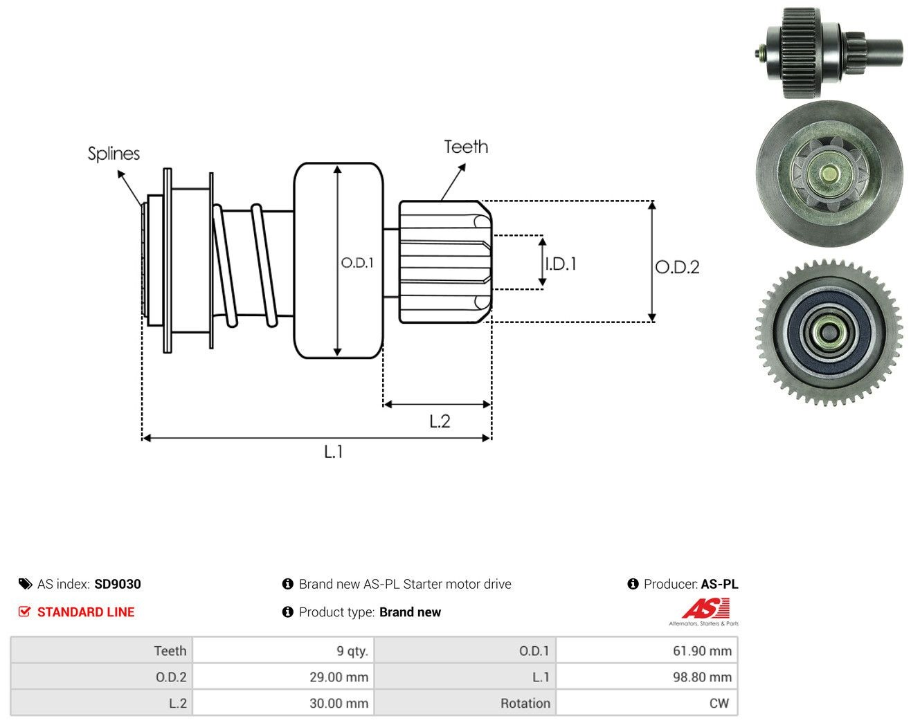 Bendix de coche Honda Civic VIII sedán (FD, FA) (2005 - 2013) precio, desde 21,49 EUR