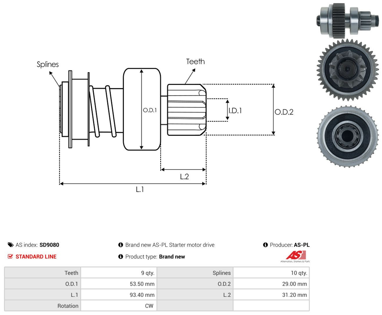 Bendix SD9080 As-pl