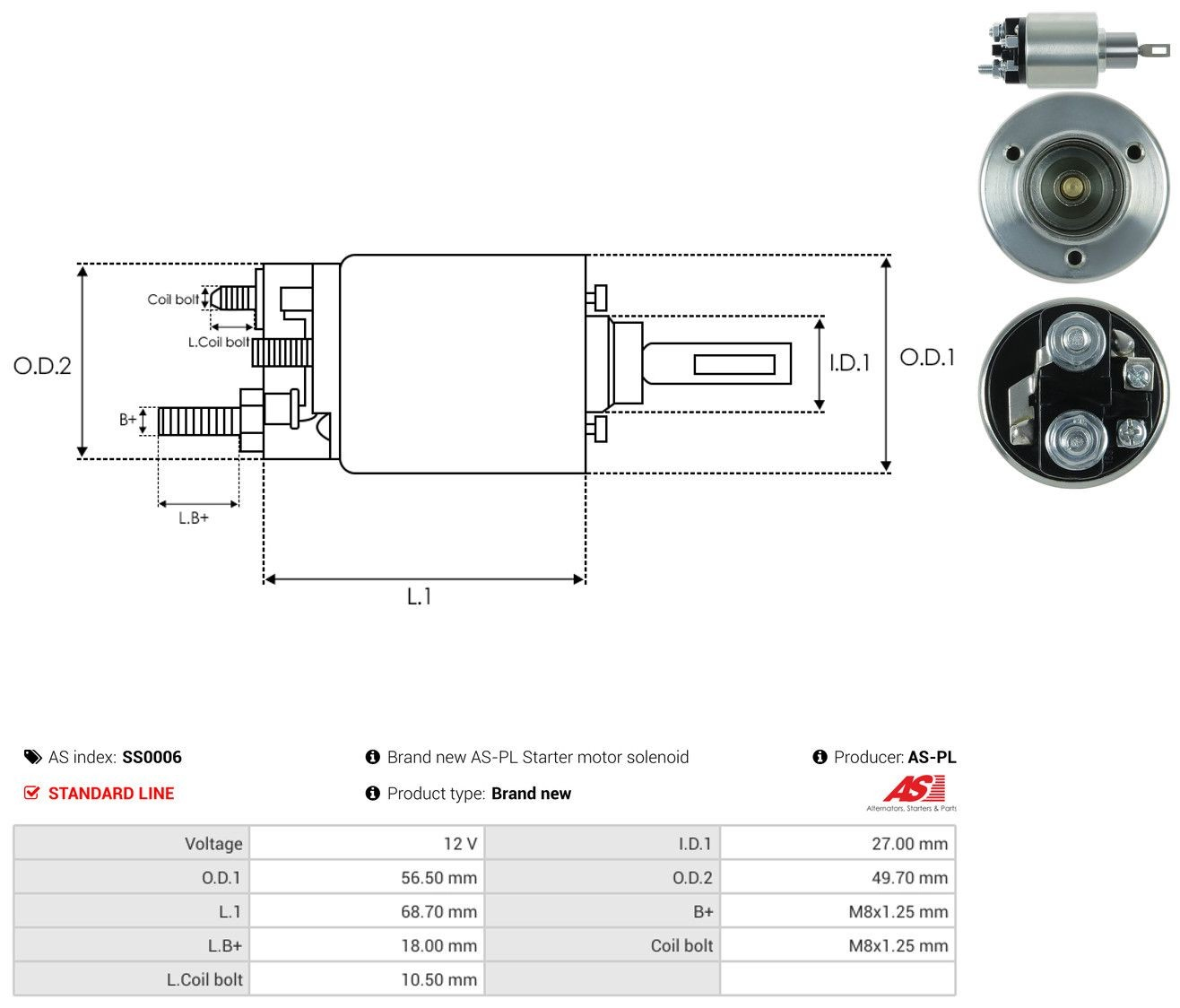  Solenoide de arranque Volkswagen LT 