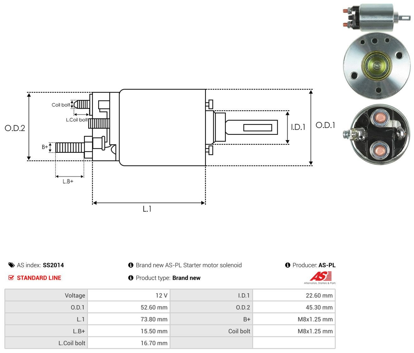  Solenoide de arranque Isuzu Trooper 
