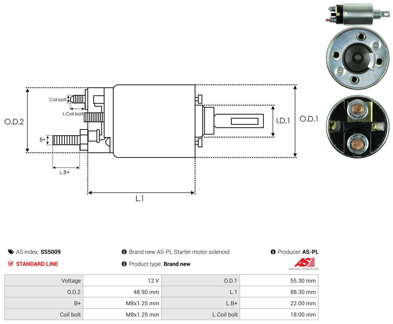  Solenoide de arranque Hyundai Galloper 