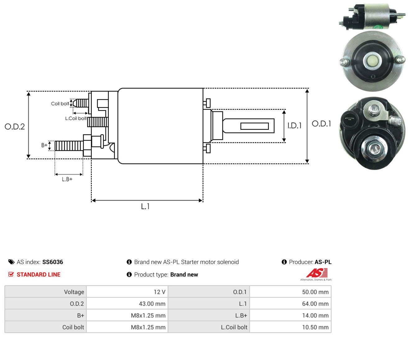 Solenoide arranque para Honda Jazz  GD, GE