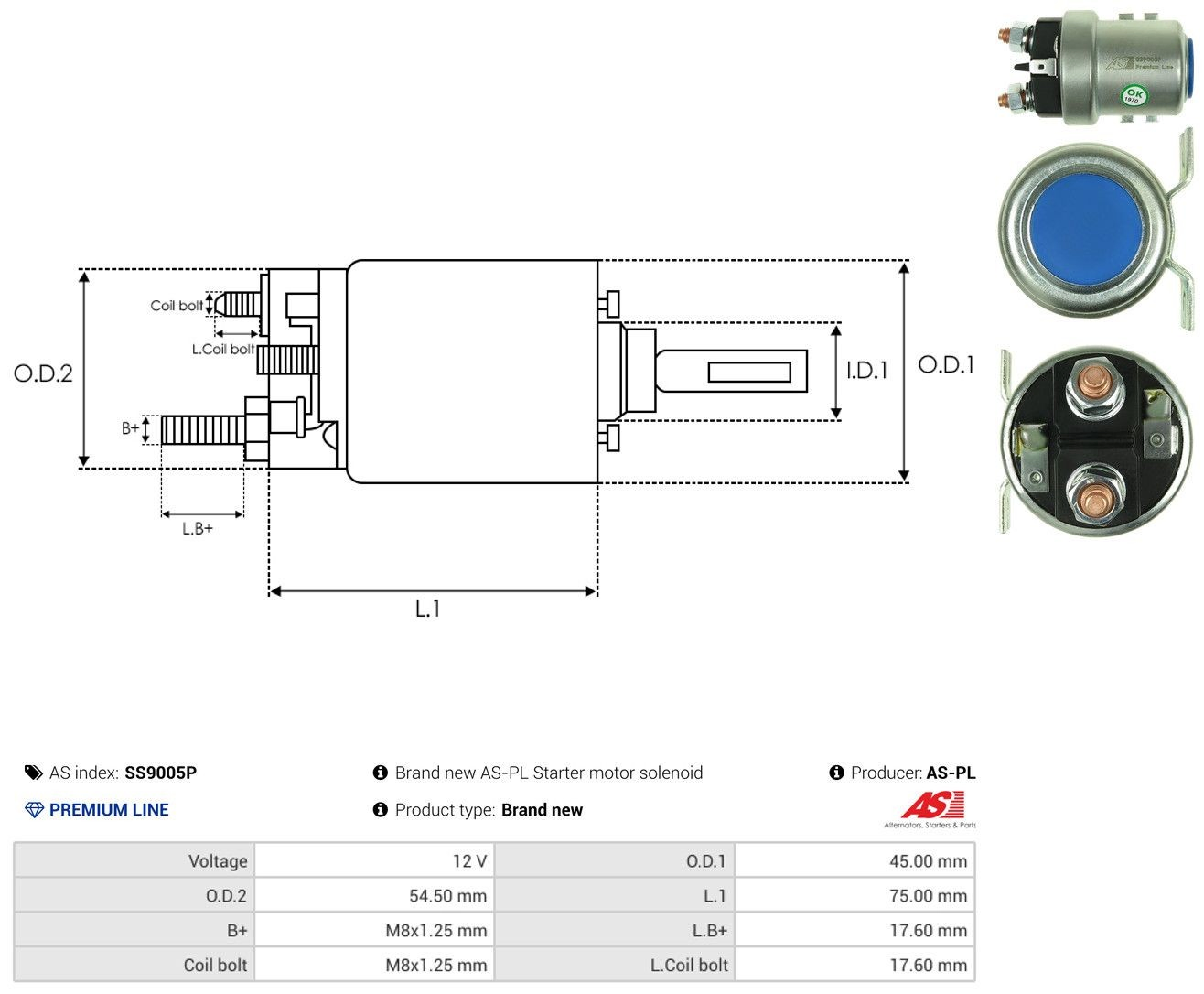 Comprar SS9005P As-pl Interruptor magnético de arranque