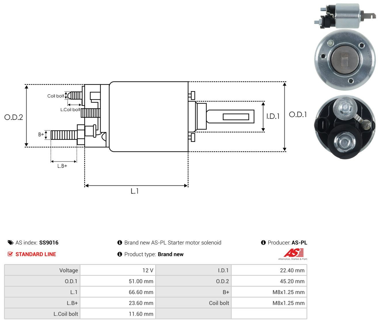 Comprar Solenoide de arranque Honda Accord IV CB3, CB7
