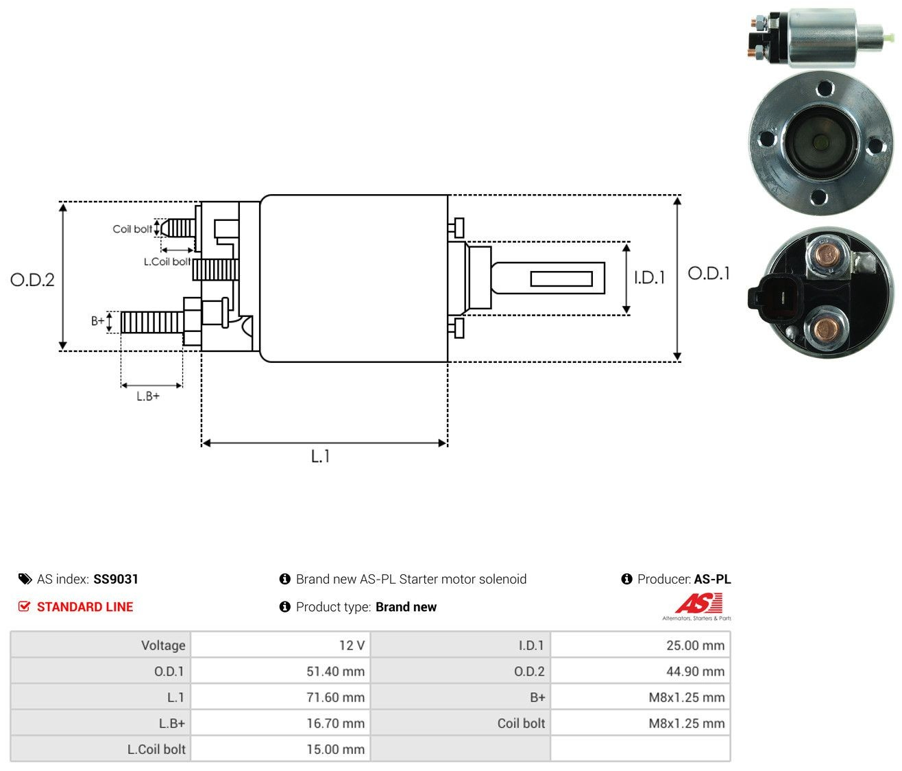  Solenoide de arranque Hyundai I10 