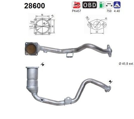 Catalizador Peugeot Partner I furgoneta (5) (1996 - 2008) precio, desde 255,30 EUR
