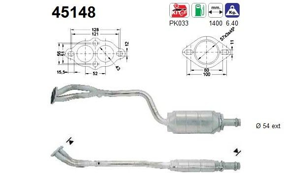 Catalizador de gasolina y diésel para BMW 3  E36