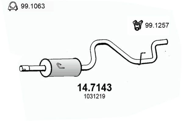  Silenciador trasero Ford Transit 4