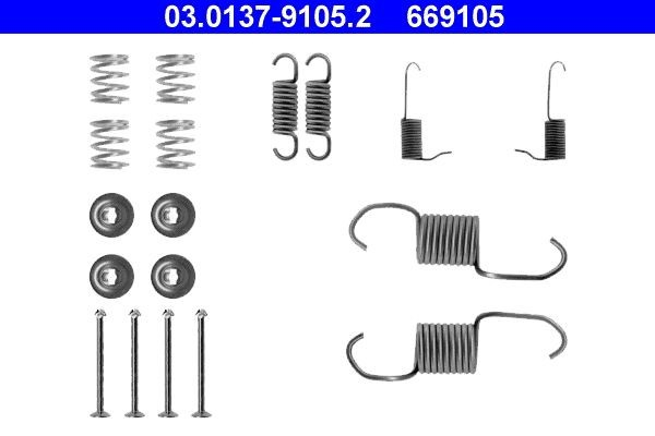 Kit de montaje de zapatas de freno traseras Mitsubishi L 200 II pick-up (K4T) (1986 - 1996) precio, desde 14,93 EUR