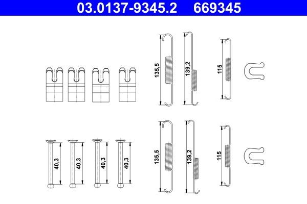 Comprar 049430K020 Toyota Kit de montaje de zapatas de freno traseras