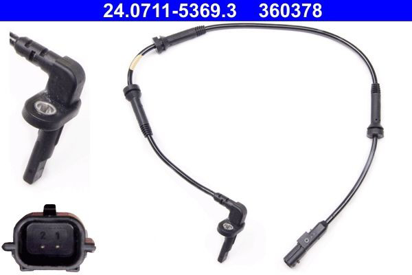 24071153693 ATE Sensor de rueda abs