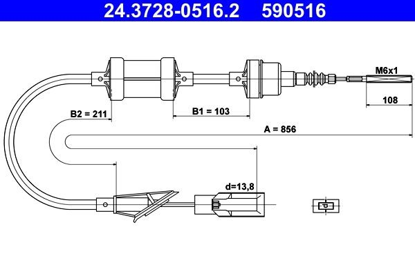 Cable embrague Fiat Punto I (176)