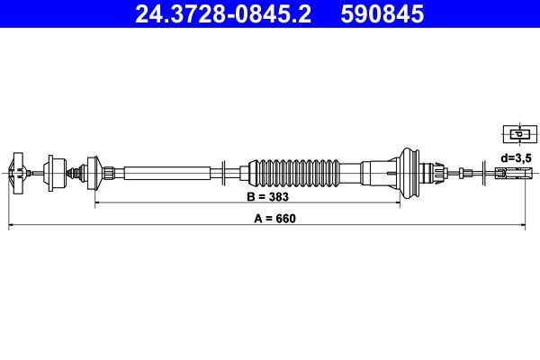 Cable de embrague Peugeot 206 desde 29,74 €
