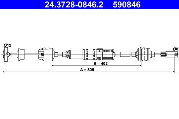 Comprar Cable embrague 406  8E, F
