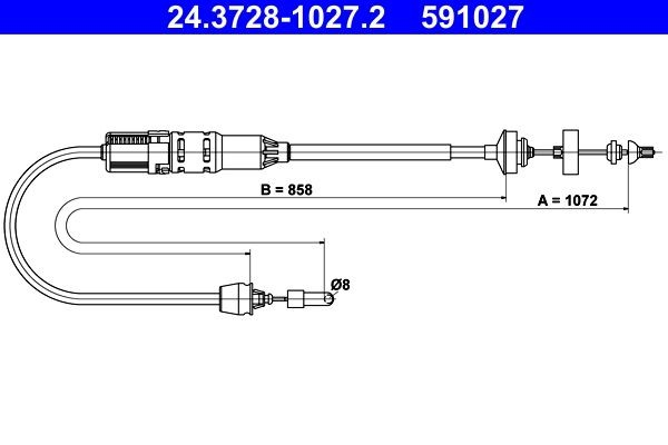 Cable de accionamiento del embrague Renault Espace III (1997-2003)