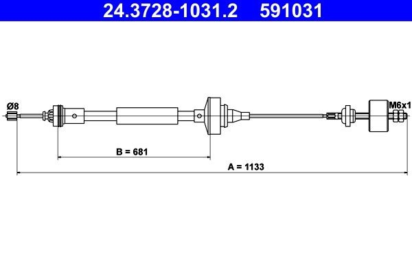 Cable embrague Renault LOGAN I (LS)
