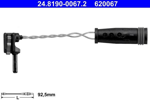Comprar 24819000672 ATE Sensor de desgaste de las pastillas de freno delanteras