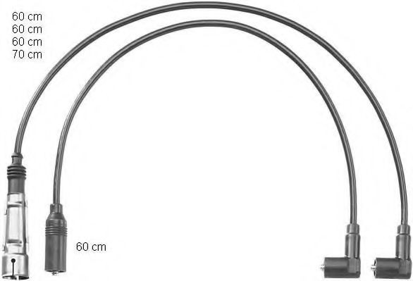 Cables de alta tensión, juego para Skoda Felicia I 791, 6U1