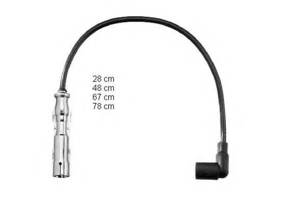 ZEF1496 Beru Cables de alta tensión, juego