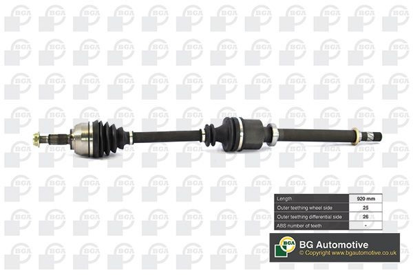 DS7349R BGA Semieje delantero derecho