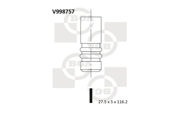 55558728 Peugeot/Citroen Válvula de escape