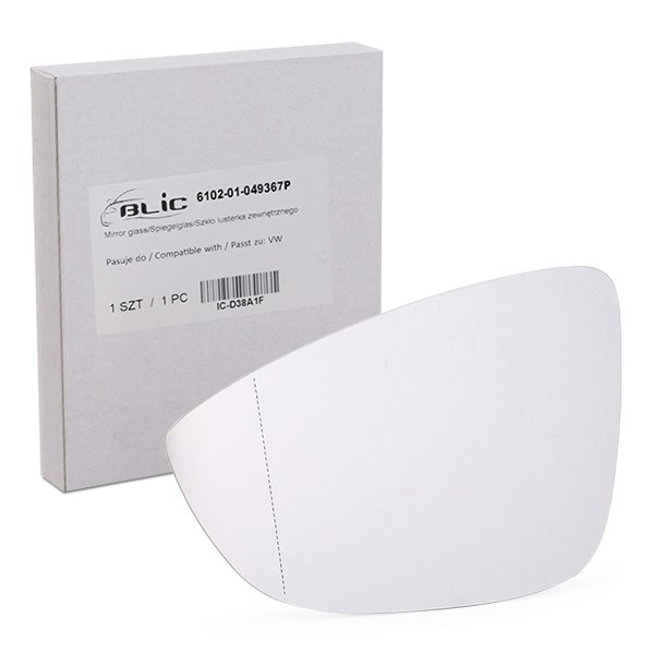 Cristal de espejo retrovisor exterior izquierdo 4max 610201049367P precio, desde 11,71 EUR