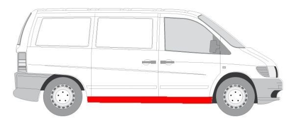 Chapa de acceso derecha Mercedes Vito I
